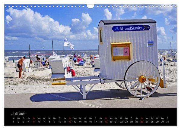 Produktbild: Ostfriesische Inseln (Wandkalender 2026 DIN A3 quer), CALVENDO Monatskalender