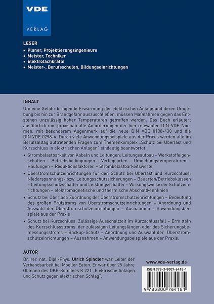 Produktbild: Schutz bei &Uuml;berlast und Kurzschluss in elektrischen Anlagen