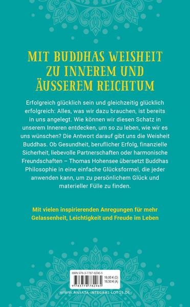 Produktbild: Buddhas Gl&uuml;cksformel f&uuml;r ein erf&uuml;lltes Leben