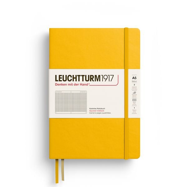 Produktbild: Notizbuch Medium (A5), Hardcover, 251 nummerierte Seiten, Sunflower, kariert