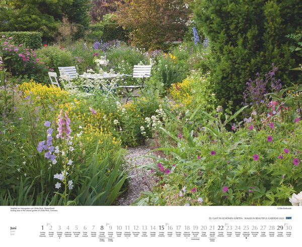 Zu Gast in schönen Gärten 2025 DUMONT GartenKalender Querformat 52