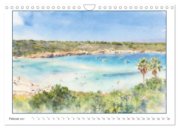 Produktbild: Beschauliches Menorca (Wandkalender 2027 DIN A4 quer), CALVENDO Monatskalender