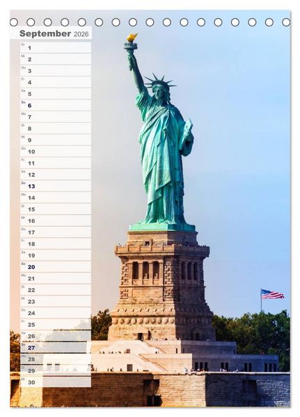 Produktbild: New York - Manhattan (Tischkalender 2026 DIN A5 hoch), CALVENDO Monatskalender