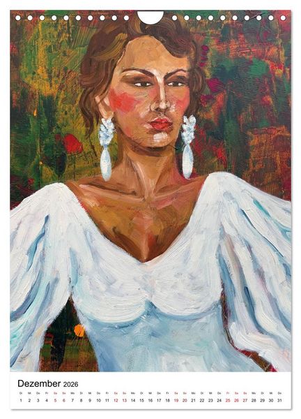 Produktbild: FLAMENCAS (Wandkalender 2026 DIN A4 hoch), CALVENDO Monatskalender