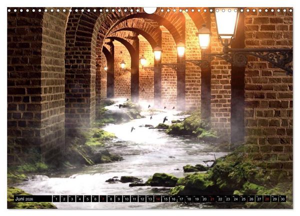 Produktbild: Traum und Fantasy. Reise durch surreale Wunderwelten (Wandkalender 2026 DIN A3 quer), CALVENDO Monatskalender