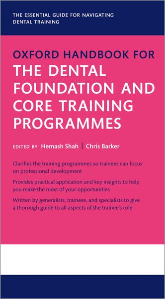 Produktbild: Oxford Handbook for the Dental Foundation and Core Training Programmes