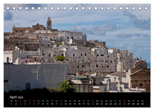 Produktbild: Apulien (Tischkalender 2026 DIN A5 quer), CALVENDO Monatskalender