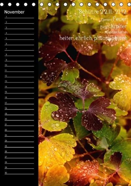 Produktbild: Naturbilder mit Sternzeichen / Geburtstagskalender (Tischkalender immerw&auml;hrend DIN A5 hoch)