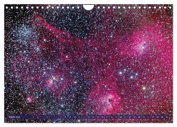 Produktbild: Galaxien, Sterne und Nebel: Leuchten aus dem All (Wandkalender 2026 DIN A4 quer), CALVENDO Monatskalender