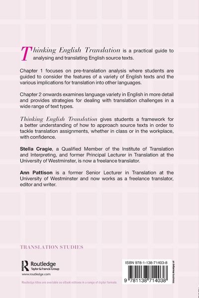Produktbild: Thinking English Translation