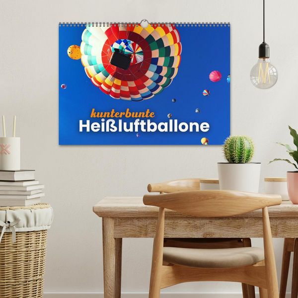 Produktbild: Kunterbunte Hei&szlig;luftballone (Wandkalender 2026 DIN A3 quer), CALVENDO Monatskalender