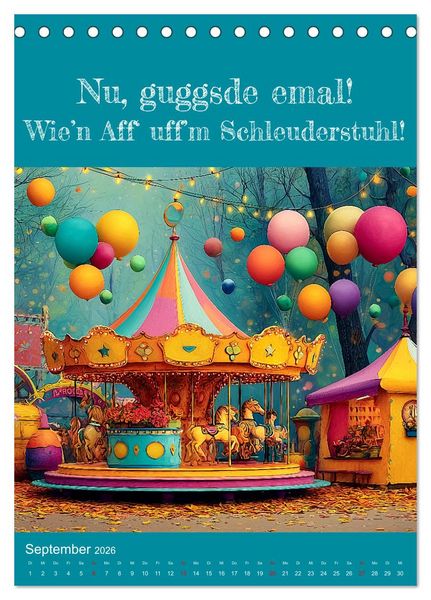Produktbild: Erzgebirge mei Haamit - Mundart-Kalender mit s&auml;chsischem Humor (Tischkalender 2026 DIN A5 hoch), CALVENDO Monatskalender