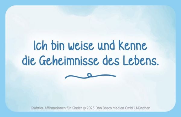 Produktbild: Krafttier-Affirmationen f&uuml;r Kinder