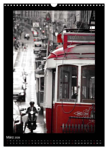 Produktbild: Lissabon Stra&szlig;en im Licht (Wandkalender 2026 DIN A3 hoch), CALVENDO Monatskalender