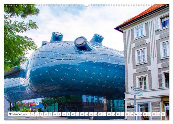 Produktbild: Graz - eine Stadt mit Flair (Wandkalender 2026 DIN A2 quer), CALVENDO Monatskalender
