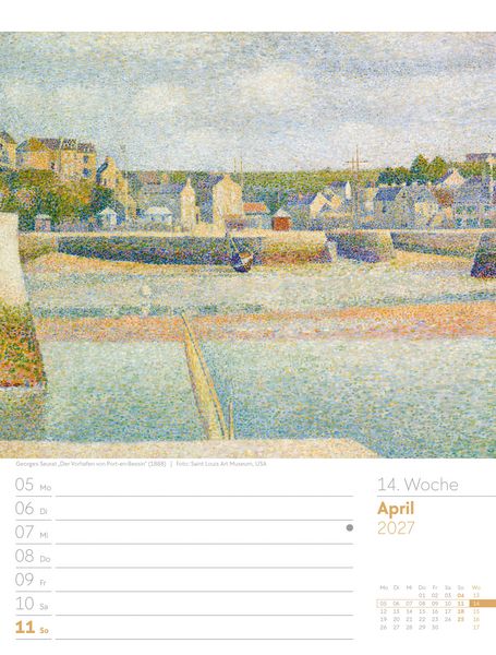 Produktbild: Kunstwelt Wochenplaner Kalender 2027 | Impressionismus und Klassische Moderne
