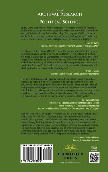 Produktbild: Doing Archival Research in Political Science