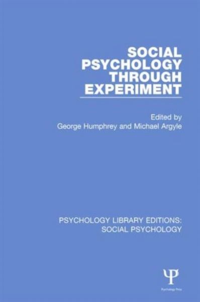 Produktbild: Social Psychology Through Experiment