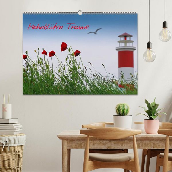 Produktbild: Mohnblumen Tr&auml;ume (Wandkalender 2026 DIN A2 quer), CALVENDO Monatskalender