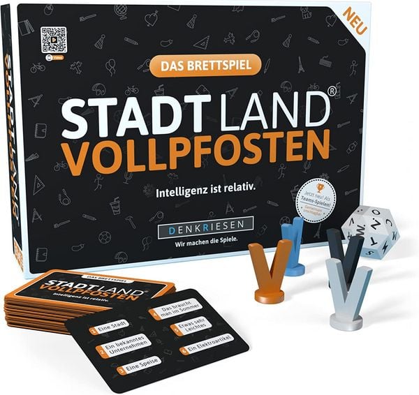 "DENKRIESEN - STADT LAND VOLLPFOSTEN® Brettspiel - ""Intelligenz ist relativ."""