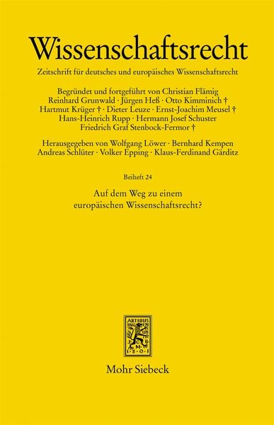 Produktbild: Auf dem Weg zu einem europ&auml;ischen Wissenschaftsrecht?