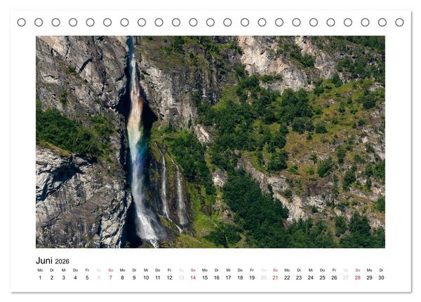 Produktbild: Magisches Nordland. Eine Reise in das Herz Skandinaviens (Tischkalender 2026 DIN A5 quer), CALVENDO Monatskalender