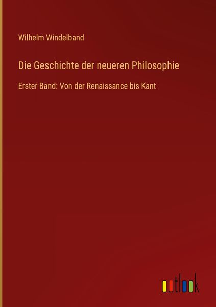 Produktbild: Die Geschichte der neueren Philosophie