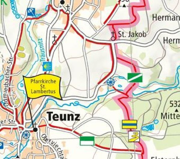 Produktbild: Publicpress Leporello Wanderkarte Goldsteig, Bayerischer Wald und Oberpf&auml;lzer Wald 1:50.000
