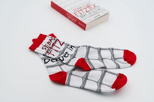 Produktbild: Sebastian Fitzek-Socken "Der Insasse" Gr&ouml;&szlig;e 36-41