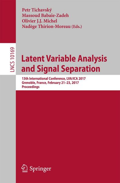 Produktbild: Latent Variable Analysis and Signal Separation
