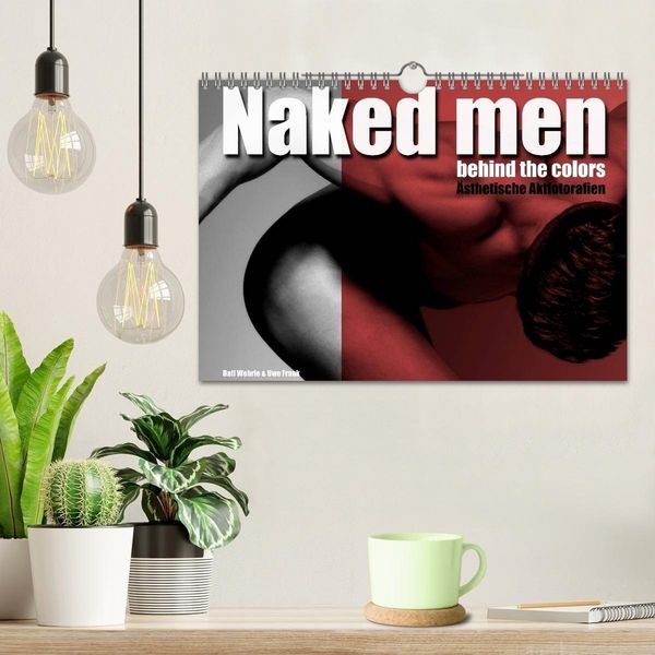Produktbild: Naked men behind the colors &ndash; &Auml;sthetische Aktfotografien (Wandkalender 2027 DIN A4 quer), CALVENDO Monatskalender