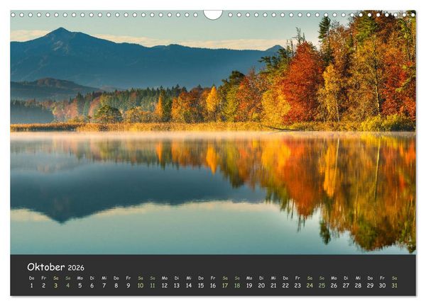 Produktbild: Ammersee bis Walchensee - Traumlandschaften im Voralpenland (Wandkalender 2026 DIN A3 quer), CALVENDO Monatskalender