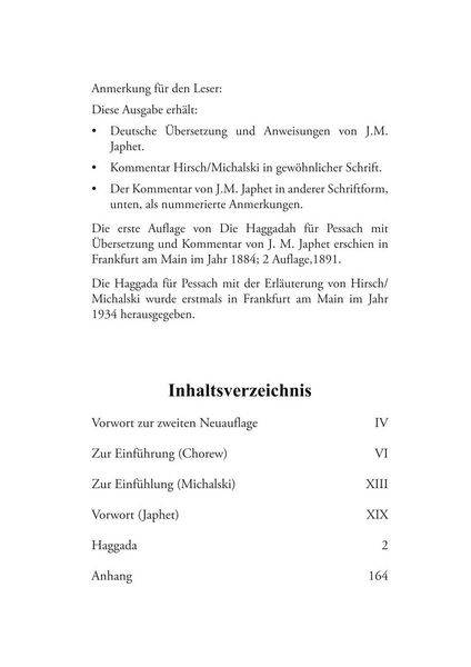 Produktbild: Hirsch-Haggada