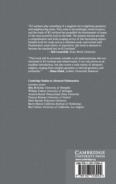 Produktbild: Lectures on K3 Surfaces