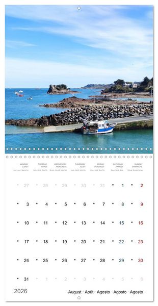 Produktbild: Les tr&eacute;sors de l'Armor (Calendrier mural carr&eacute; 2026 30x30 cm) Calendrier double avec une page pour vos prises de notes