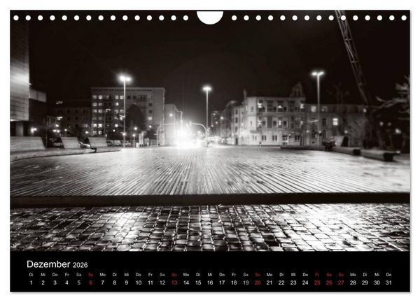 Produktbild: Bremerhaven - Blickpunkte Schwarzwei&szlig; (Wandkalender 2026 DIN A4 quer), CALVENDO Monatskalender