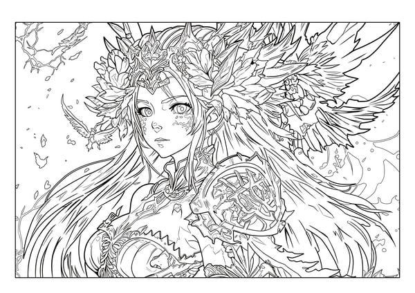 Produktbild: Manga Malbuch f&uuml;r M&auml;dchen ab 8 Jahren mit 52 Ausmalbildern