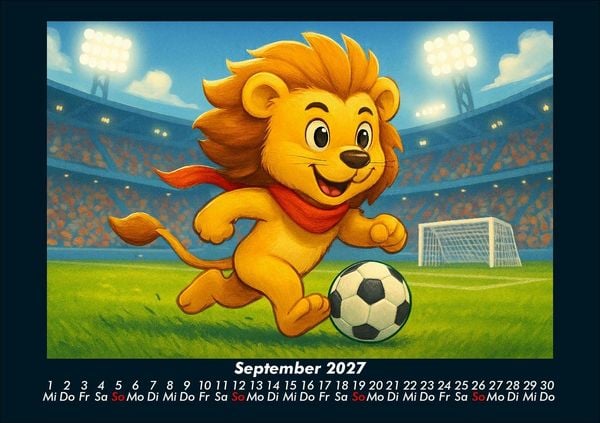 Produktbild: Buschi und das Fu&szlig;balljahr 2027 Fotokalender DIN A5
