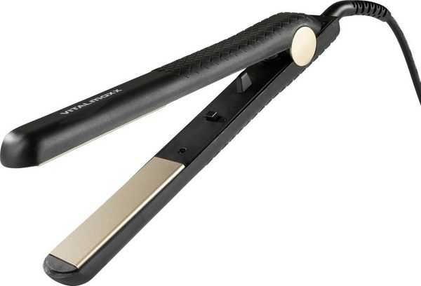 Produktbild: VitalMaxx Gl&auml;tteisen Schwarz, Gold