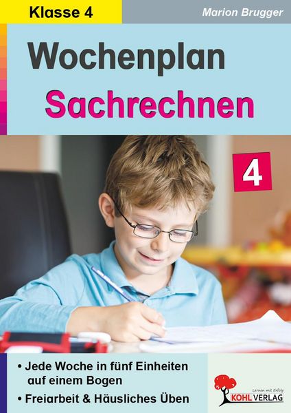 Produktbild: Wochenplan Sachrechnen / Klasse 4