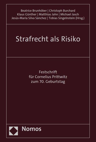 Produktbild: Strafrecht als Risiko