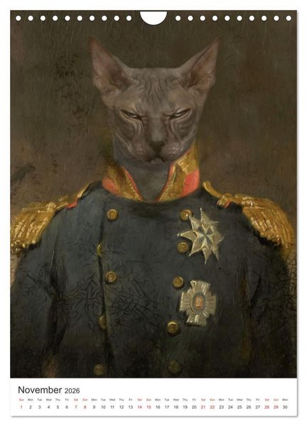Produktbild: Aristocrat Cats (Wall Calendar 2026 DIN A4 portrait), CALVENDO 12 Month Wall Calendar