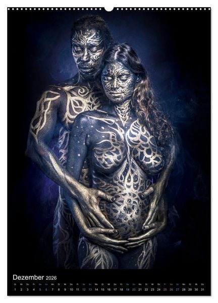 Produktbild: Bodypainting Adventures - Farbe auf nackter Haut (hochwertiger Premium Wandkalender 2026 DIN A2 hoch), Kunstdruck in Hochglanz