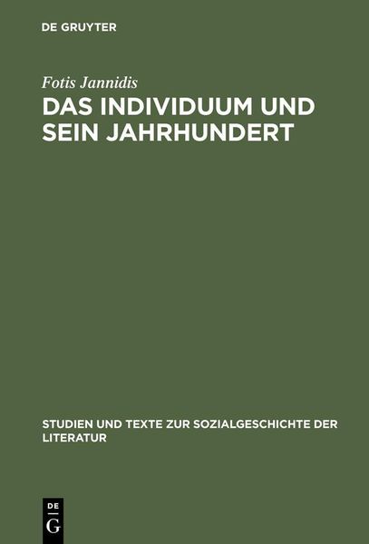 Produktbild: Das Individuum und sein Jahrhundert