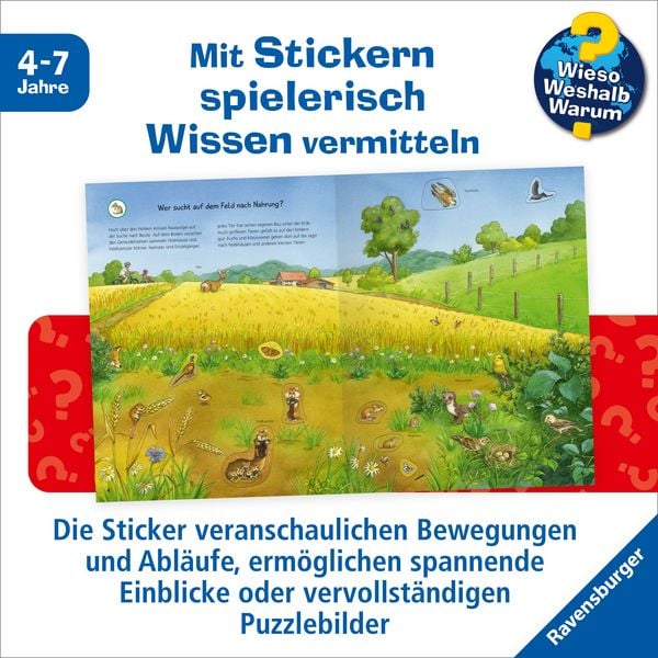 Produktbild: Wieso? Weshalb? Warum? Stickerheft - Heimische Tiere