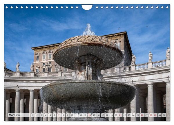 Produktbild: San Pietro - Petersplatz und Petersdom (Wandkalender 2027 DIN A4 quer), CALVENDO Monatskalender