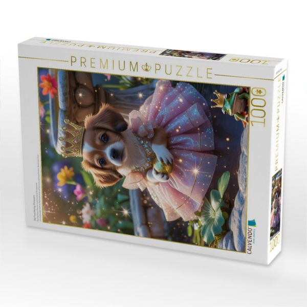 Produktbild: CALVENDO Puzzle Die Froschk&ouml;nig-Prinzessin | 1000 Teile Lege-Gr&ouml;&szlig;e 64x48cm Foto-Puzzle f&uuml;r gl&uuml;ckliche Stunden