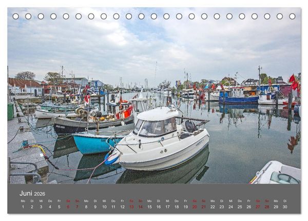 Produktbild: L&uuml;becker Bucht - Travem&uuml;nde - Niendorf - Timmendorf (Tischkalender 2026 DIN A5 quer), CALVENDO Monatskalender