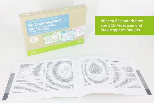 Produktbild: 50 Coachingkarten Blended Coaching & Counseling