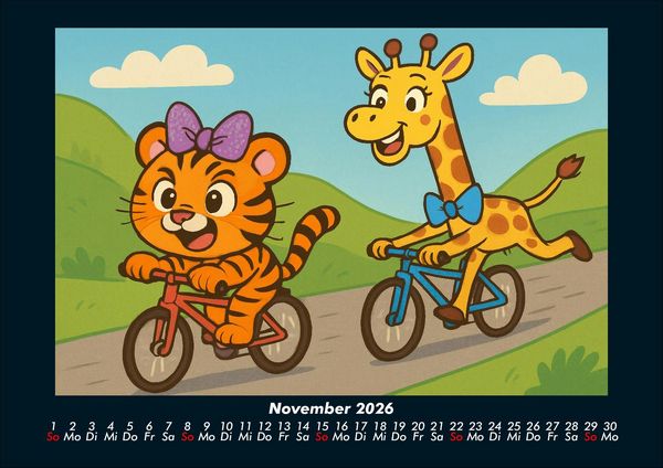 Produktbild: Tina & Nala bei den Olympischen Spielen 2026 Fotokalender DIN A4
